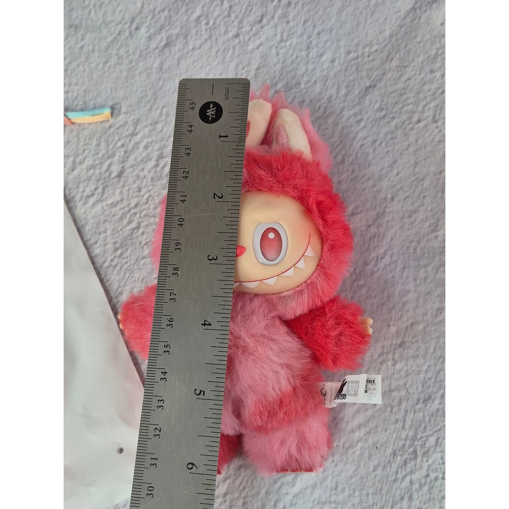 Pop Mart Labubu The Monsters Big Into Energy Pink Plush Pendant Kasing Lung Bag - Picture 13 of 16